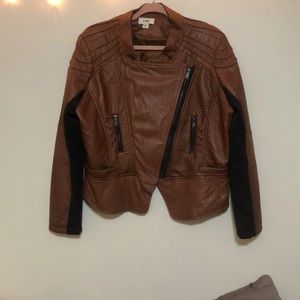 Faux leather jacket